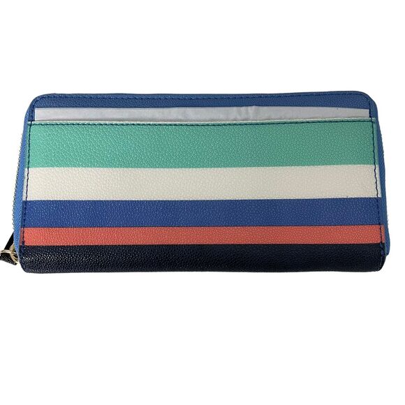 Kate Spade Set Maise Cedar Street Handbag & Zip Around Wallet Multicolor Stripe - Picture 6 of 7